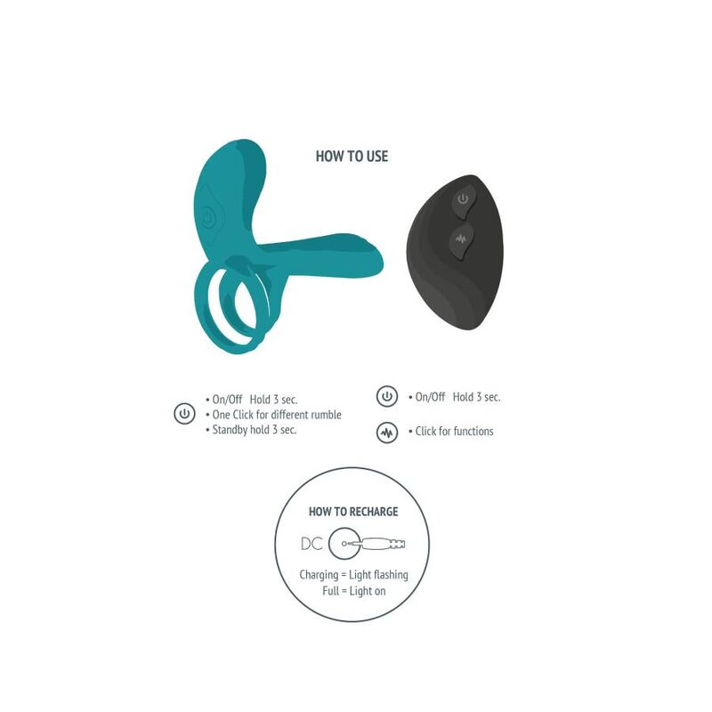 Xocoon Vibrationsring für Paare – Grün