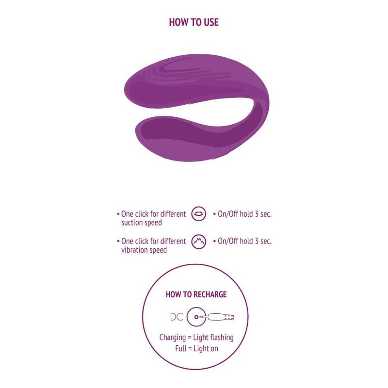 Xocoon Bound Love Couples Vibrator für Paare – Lila