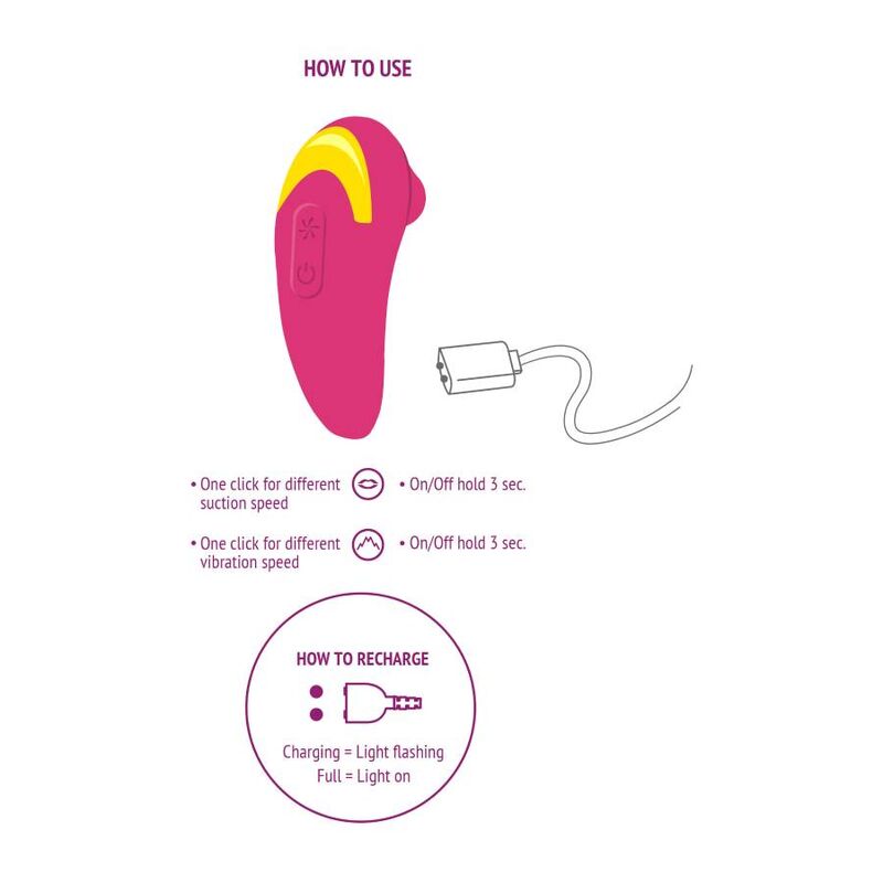 Xocoon Infinite Love Klitoris-Stimulator Oralsex – Fuchsia