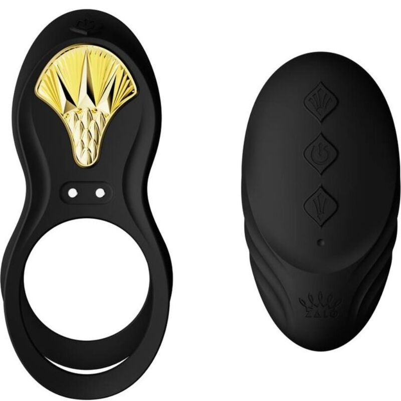 Zalo Bayek Vibrierender Paarring Silikon – Schwarz
