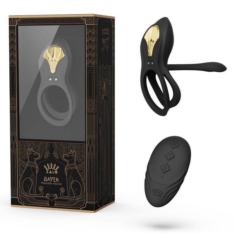 Zalo Bayek Vibrierender Paarring Silikon – Schwarz