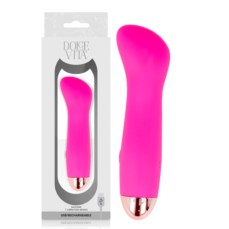 Dolce Aufladbarer Vibrator eine Rosa 7 Geschwindigkeit