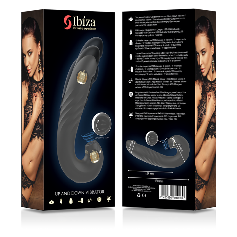 Ibiza Clip Up & Down Vibrator & Klitoris-Sauger