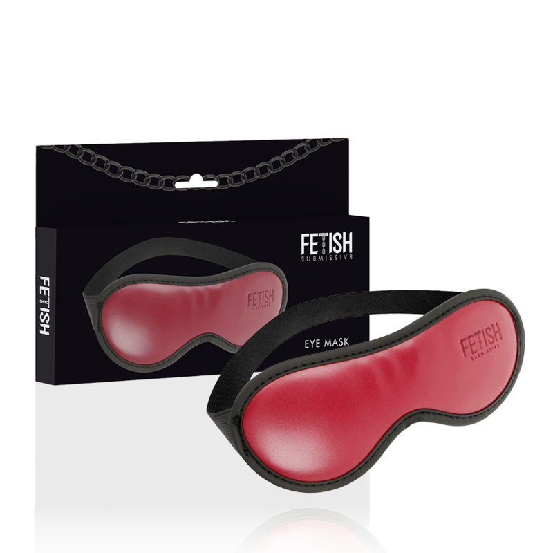 Fetish Submissive Dark Room Vegane Ledermaske mit Neoprenfutter