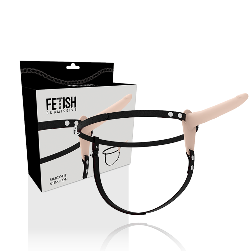 Fetish Submissive Harness Silikon Hautfarbe 15 CM