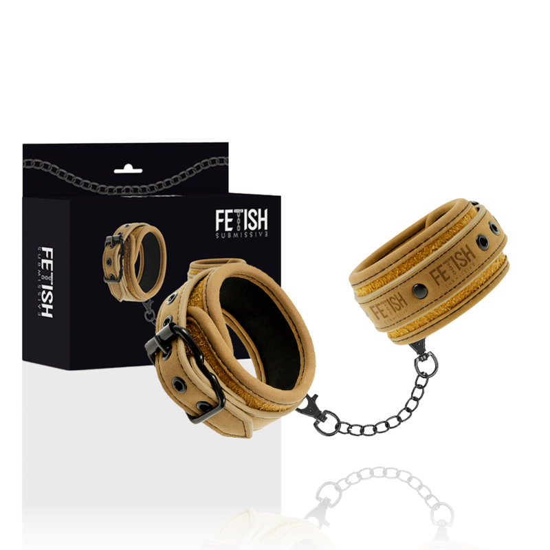 Fetish Submissive Origin Handschellen – veganes Leder, Neopren