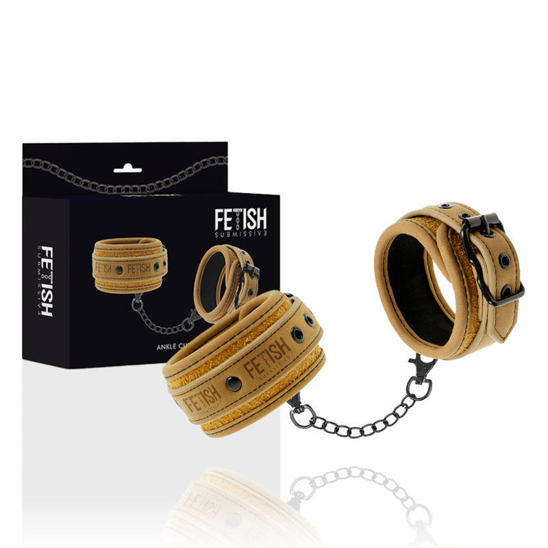 Fetish Submissive Origin Fußmanschetten – veganes Leder, Neopren