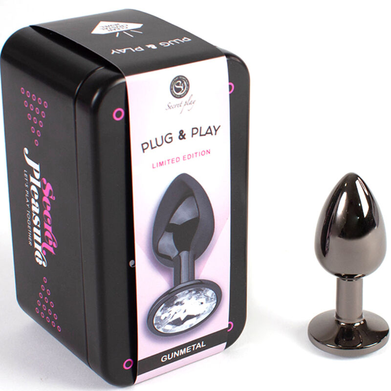 SecretPlay Gunmetal Butt Plug Kleine Grösse 7 CM
