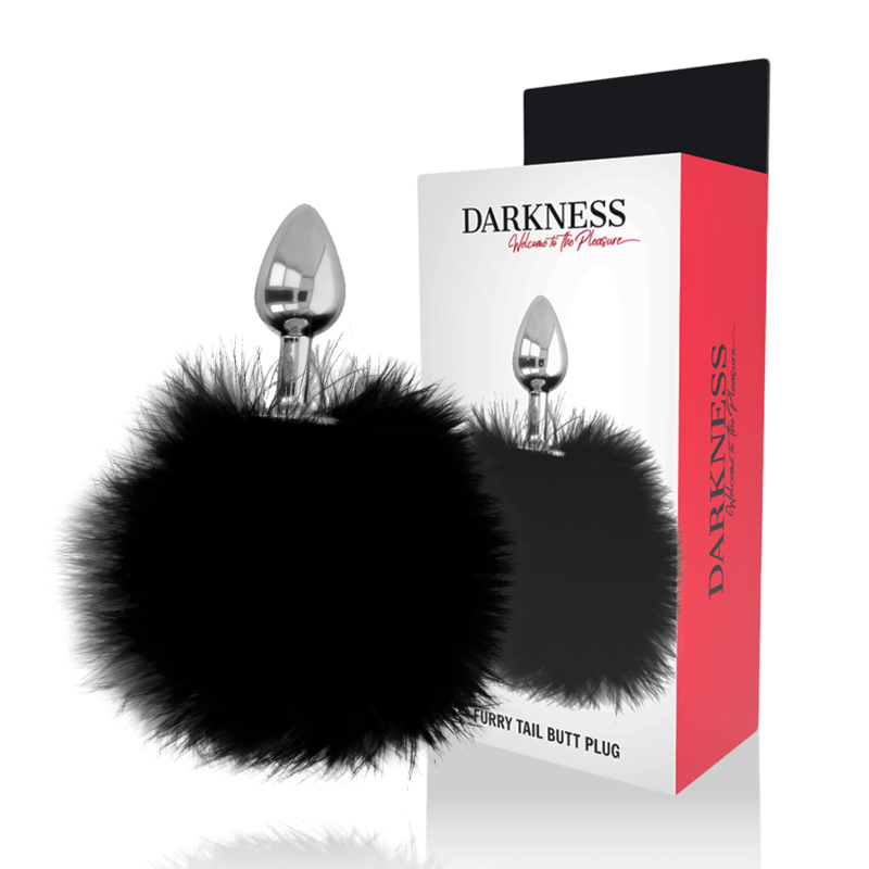 Darkness – Extra Anal Buttplug mit Schwanz Schwarz 7 Cm