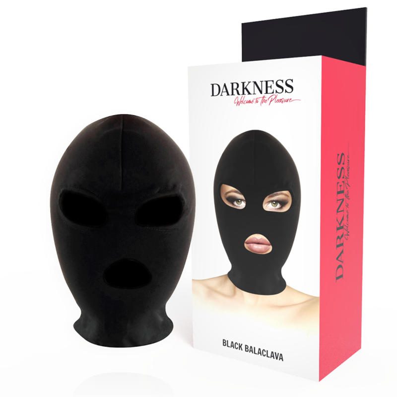 Darkness Bondage Bdsm-submission-maske, Mund Und Augen Schwarz