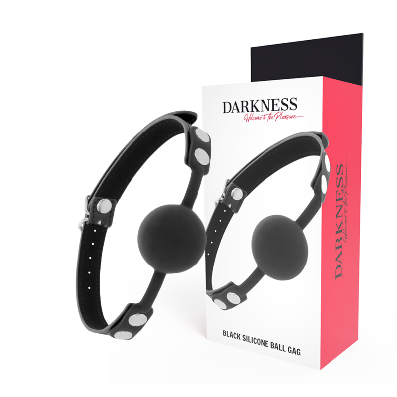 Darkness Bondage Knebel Aus Schwarzem Silikon