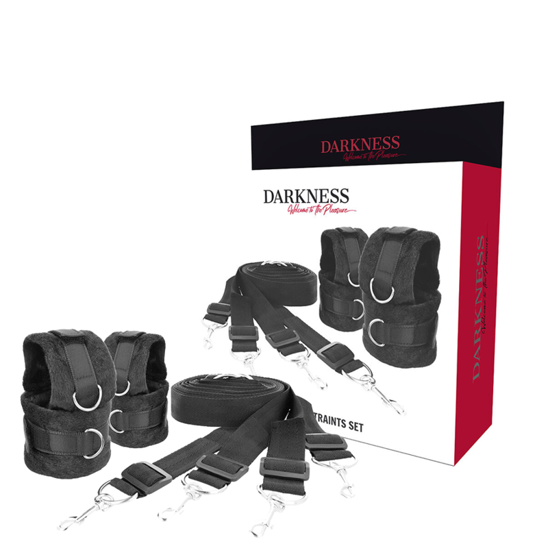 Darkness Bett-Fesselset – Neopren, 4 Kontaktpunkte