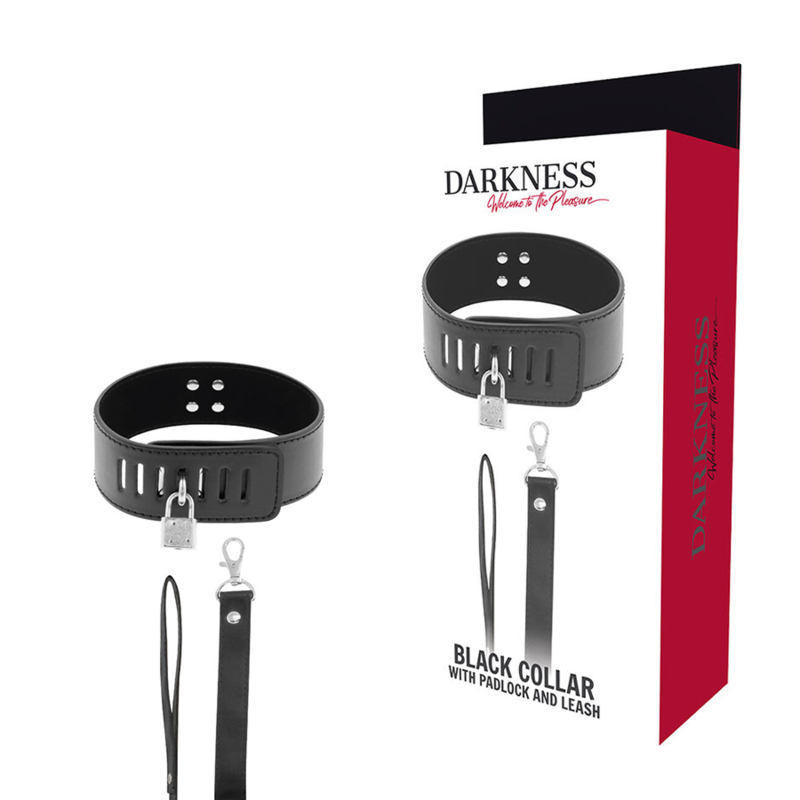 Darkness Bdsm-halsband mit Schwarzem Schloss