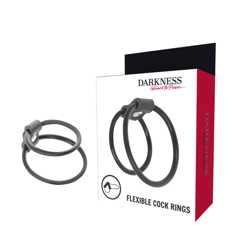 Darkness Verstrkende Duo-penisringe.