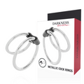 Darkness – Doppelter Penisring aus Metall