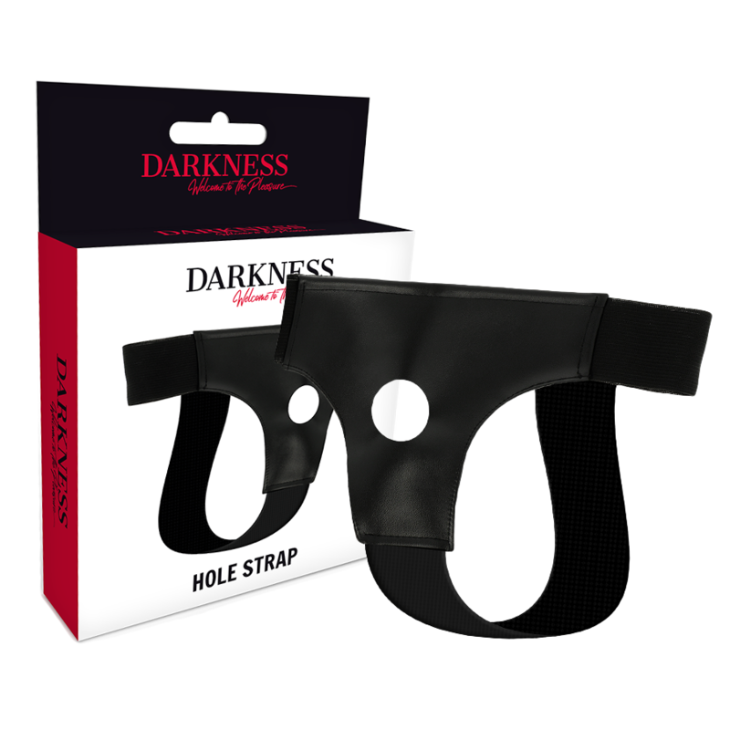 Darkness Strap-on Geschirr mit Öffnung – Einheitsgröße