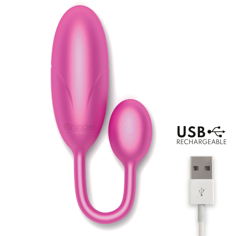 Oninder Denver Vibrations-Ei 7x2,7 cm + App – Rosa
