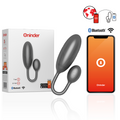 Oninder Denver Vibrations-Ei 7x2,7 cm + App – Schwarz