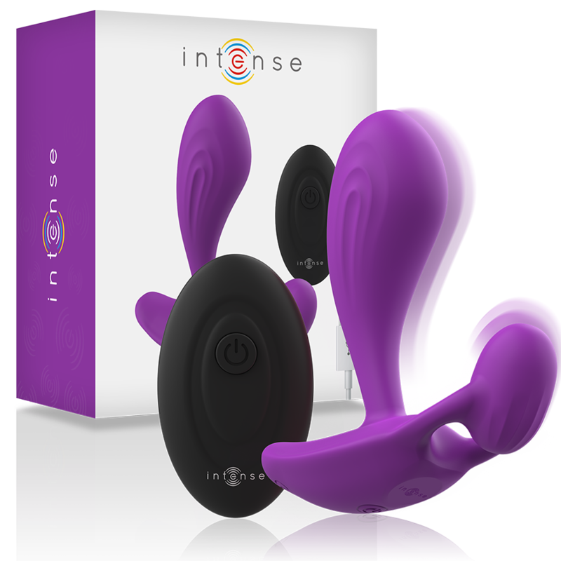 Intense Shelly Vibrierender Analplug Unisex + Fernbedienung – Lila