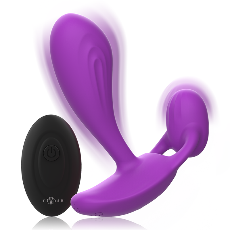 Intense Shelly Vibrierender Analplug Unisex + Fernbedienung – Lila