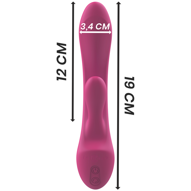 Intense Luigi Rabbit-Vibrator Flüssigsilikon 2 Motoren – Rosa