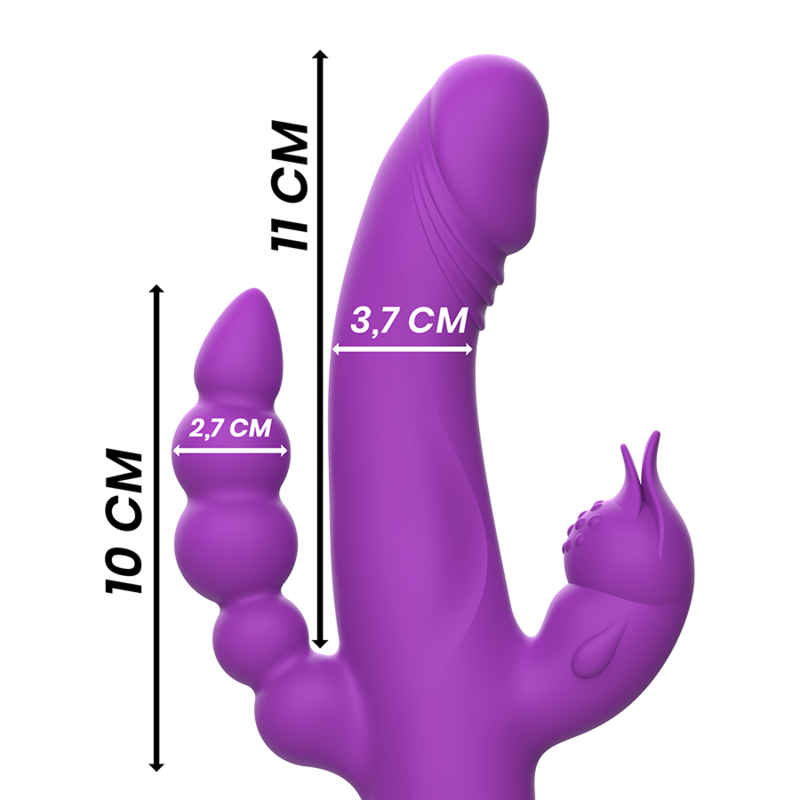 Intense Casanova Rabbit-Vibrator 3 Motoren 30 Modi – Lila