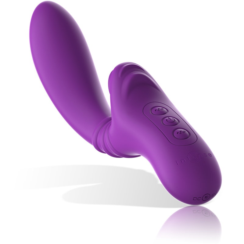 Intense Harry Flexibler Vibrator mit Zungenstimulator – Lila