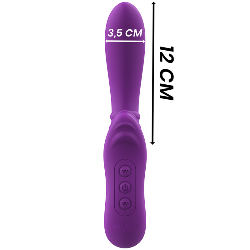 Intense Harry Flexibler Vibrator mit Zungenstimulator – Lila