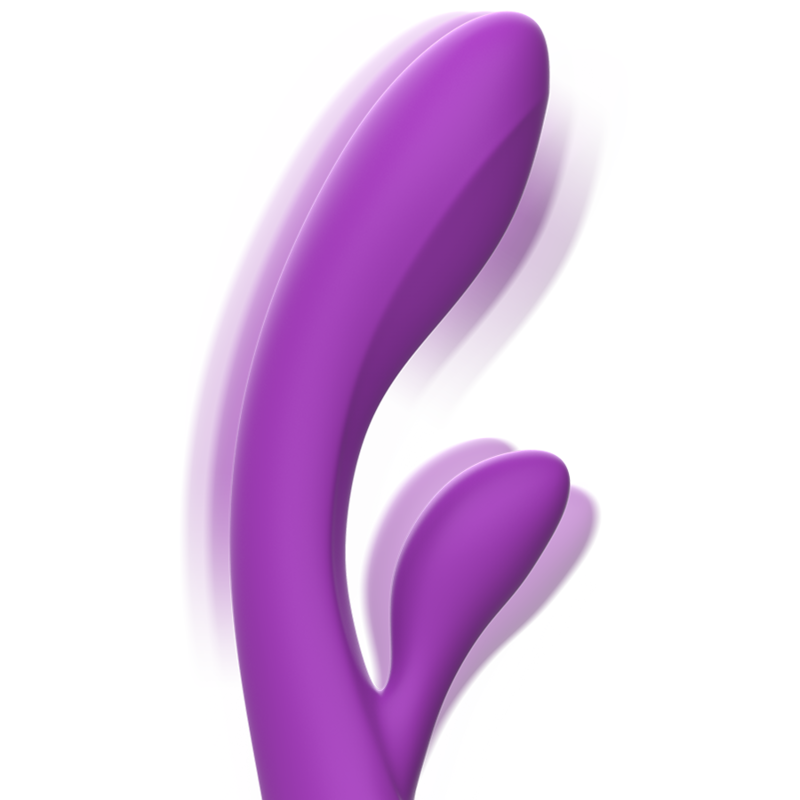 Intense Luigi Rabbit-Vibrator Flüssigsilikon 2 Motoren – Lila