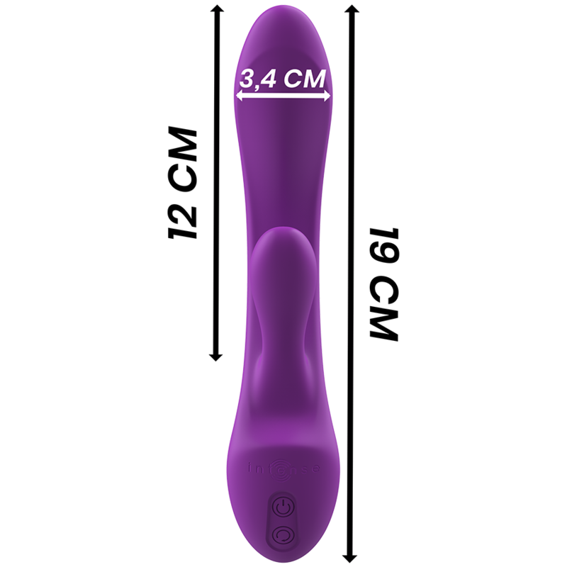 Intense Luigi Rabbit-Vibrator Flüssigsilikon 2 Motoren – Lila