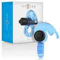 Intense Fry Rabbit-Vibrationsring für Paare – Blau