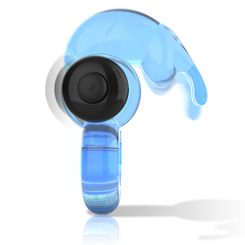 Intense Fry Rabbit-Vibrationsring für Paare – Blau