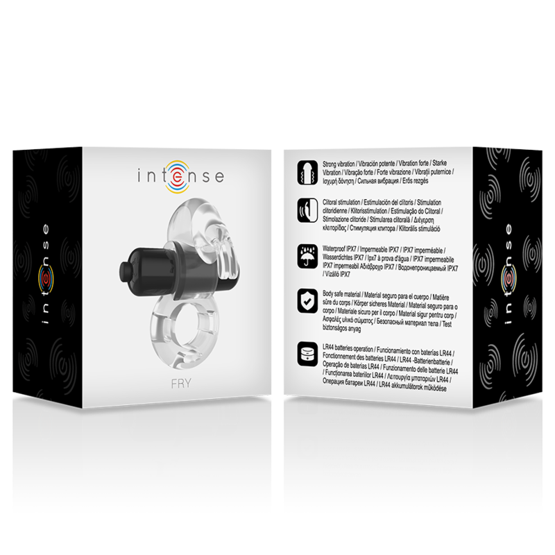 Intense Transparenter Rabbit-Vibrationsring für Paare