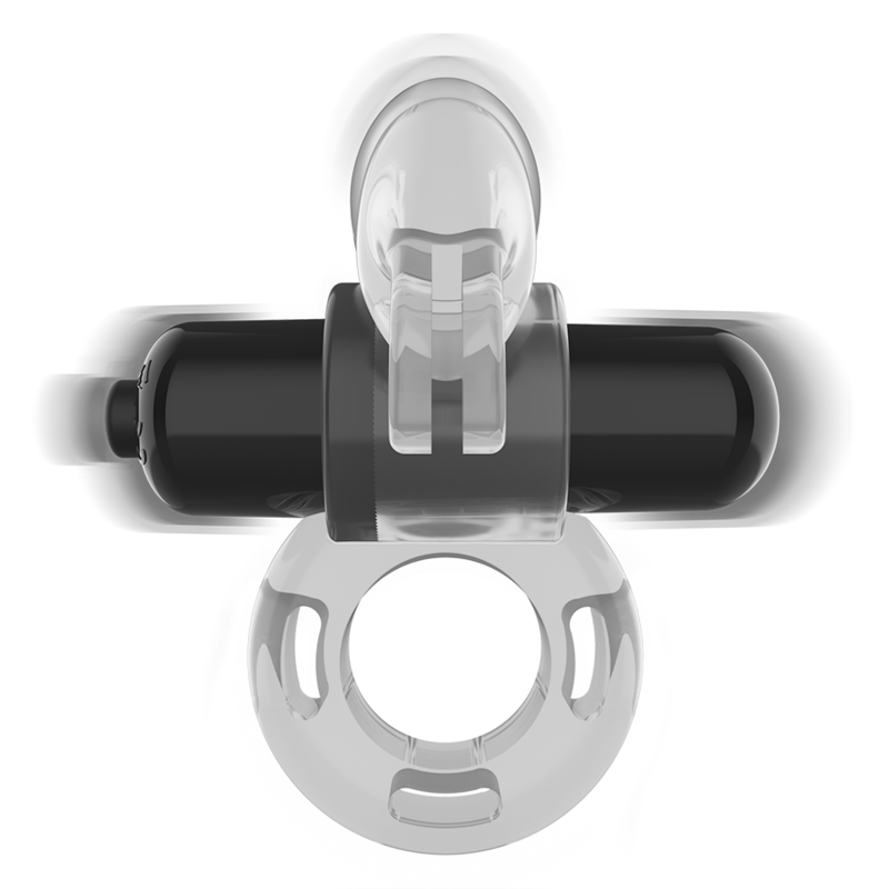 Intense Transparenter Rabbit-Vibrationsring für Paare