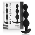 Black&Silver Rupert Analkugelkette Silikon 10 cm