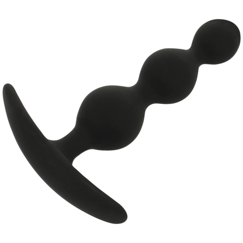 Black&Silver Rupert Analkugelkette Silikon 10 cm