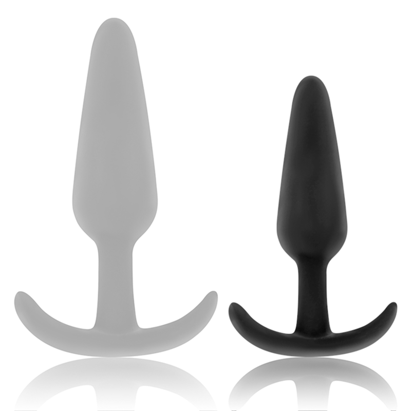 Black&Silver Hansel Silikon-Analplug mit kleinem Griff