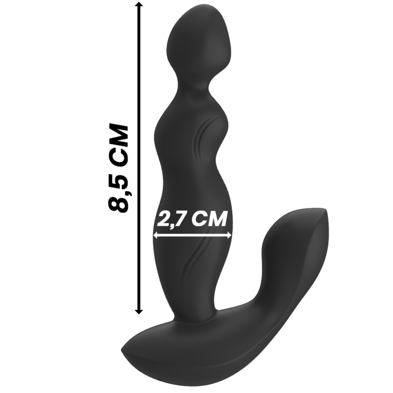 Black&Silver Cora Vibrierender Unisex-Analplug + Fernbedienung