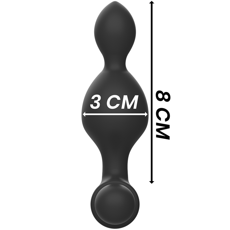 Black&Silver Tucker Kleiner Silikon-Analplug + Fernbedienung