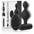 Black&Silver Tucker Kleiner Silikon-Analplug + Fernbedienung