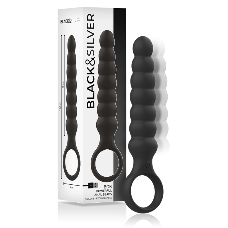 Black&Silver Bob Leistungsstarker Silikon-Anal-Dilator