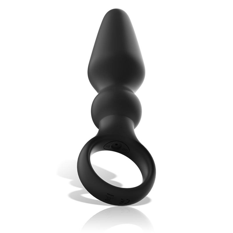 Black&Silver Ozzy Leistungsstarker Doppelschicht-Silikon-Analplug