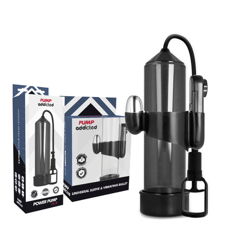 Pump Addicted Rx7 Schwarzer Vibrator