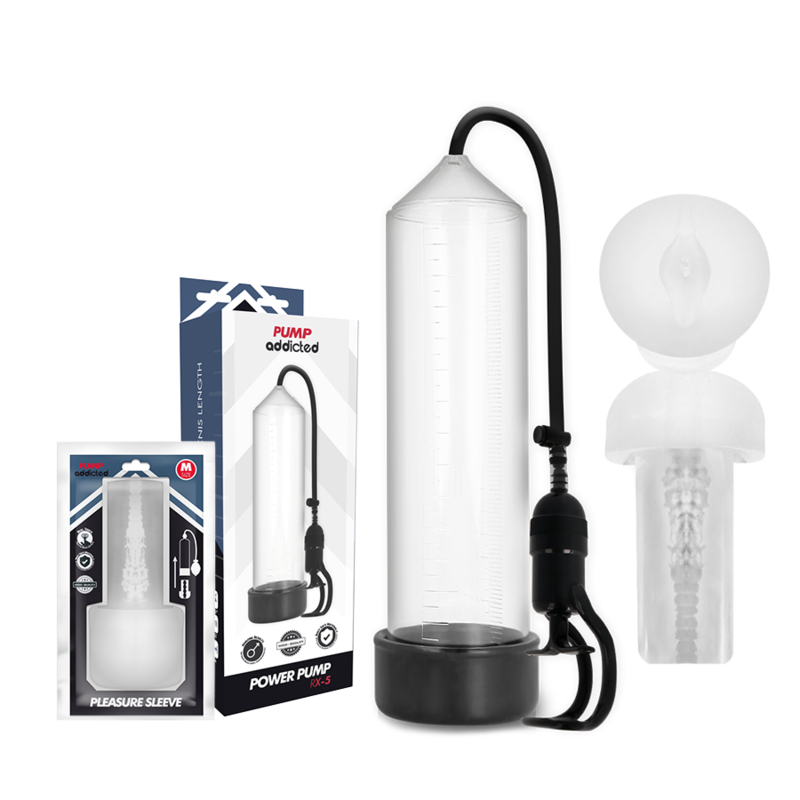 Pump Addicted Rx5 Transparent Mit Masturbator