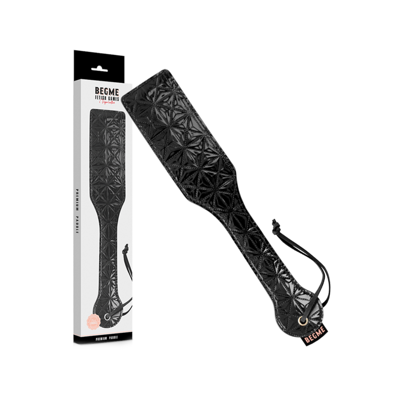 Begme Black Edition Paddel aus veganem Leder – BDSM