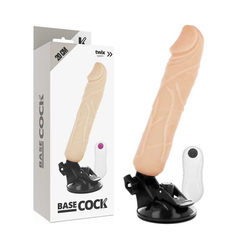 Basecock Realistischer Natürlicher Fernbedienungsvibrator 20 cm...