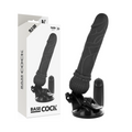 Basecock Realistischer Vibrator Mit Fernbedienung Schwarz 19.5 cm...