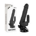 Basecock Realistischer Vibrator Mit Fernbedienung Schwarz 18.5 cm...