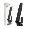 Basecock – Realistischer Vibrator mit Fernbedienung Schwarz 21 Cm -...