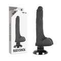 Basecock – Realistischer Vibrator 2-1 Schwarz 18.5 Cm -O- 4 Cm